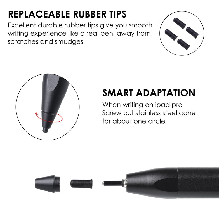 P3-1 Active Capacitive Pen Stylus Pen for iPhone / iPad Tablet PC(Black)