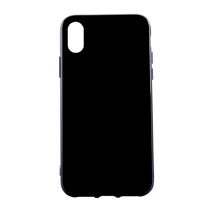 For iPhone X / XS Solid Color Smooth Surface Soft TPU Protective Back Cover Case