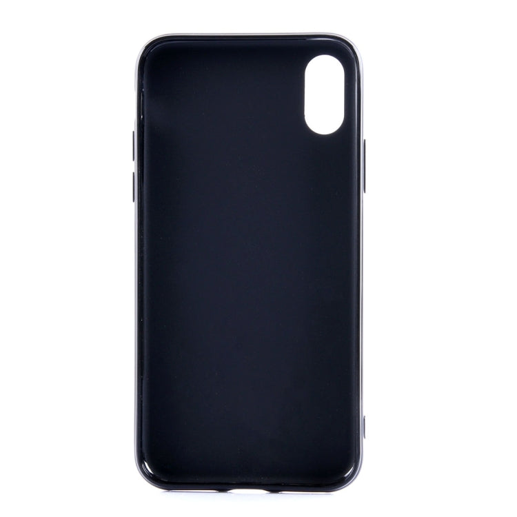 For iPhone X / XS Solid Color Smooth Surface Soft TPU Protective Back Cover Case
