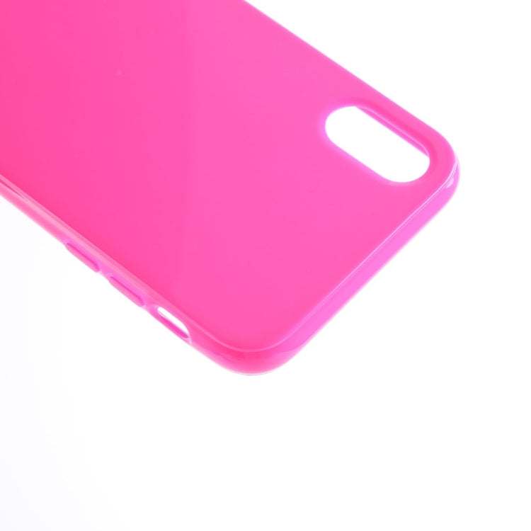 For iPhone X / XS Solid Color Smooth Surface Soft TPU Protective Back Cover Case