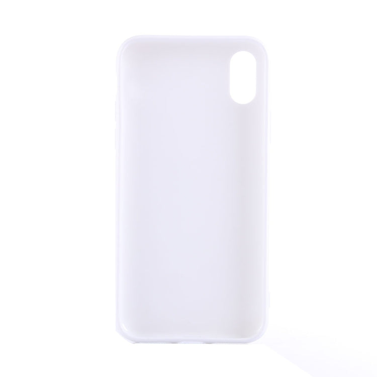 For iPhone X / XS Solid Color Smooth Surface Soft TPU Protective Back Cover Case
