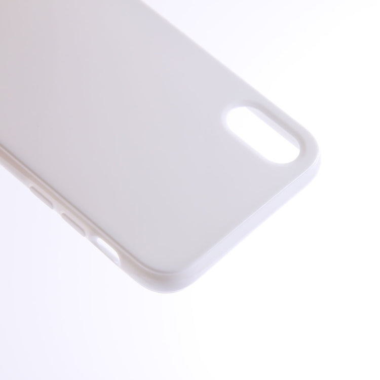 For iPhone X / XS Solid Color Smooth Surface Soft TPU Protective Back Cover Case