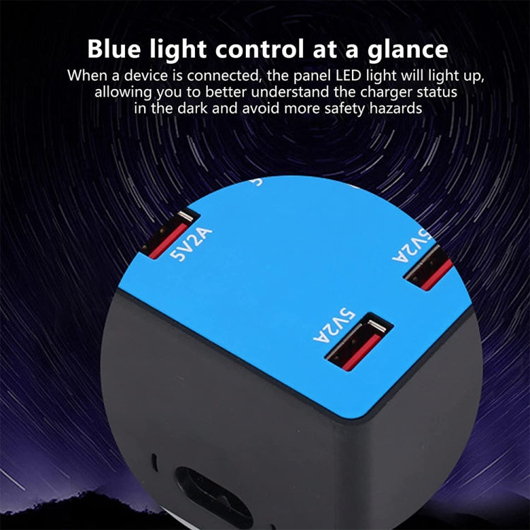 A5B 100W 10 Ports USB Smart Charging Station with Indicator Light AC100-240V
