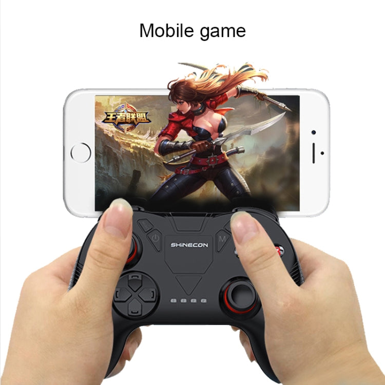 SHINECON Game Handle Mobile Bluetooth Adapter King Glory Game Assistant Tool(Black)