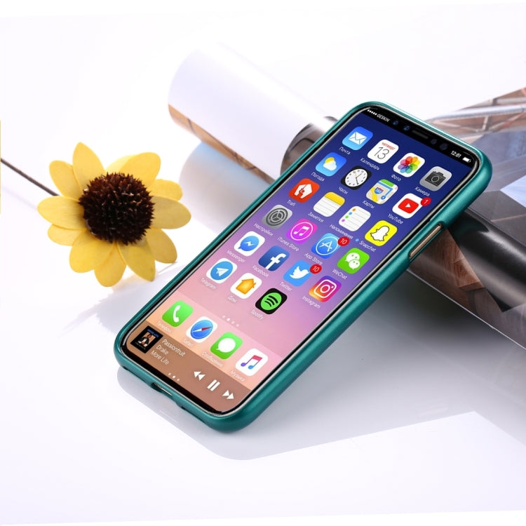 For iPhone X / XS GOOSPERY MERCURY i JELLY Metal and Oil Painting Soft TPU Protective Back Cover Case