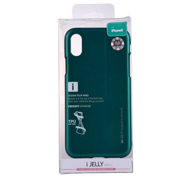 For iPhone X / XS GOOSPERY MERCURY i JELLY Metal and Oil Painting Soft TPU Protective Back Cover Case