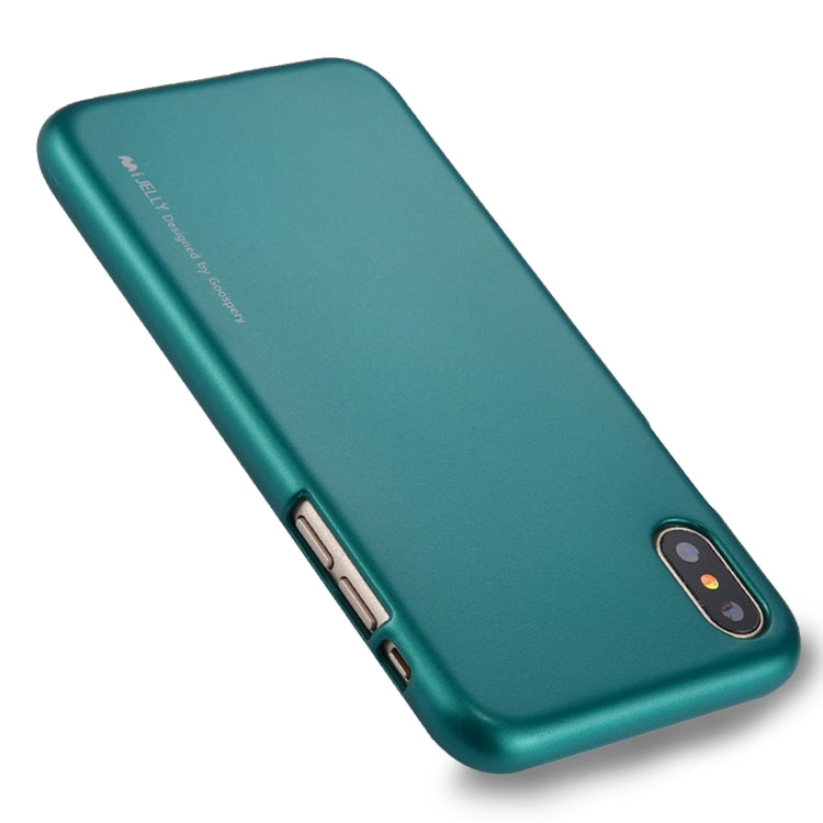 For iPhone X / XS GOOSPERY MERCURY i JELLY Metal and Oil Painting Soft TPU Protective Back Cover Case