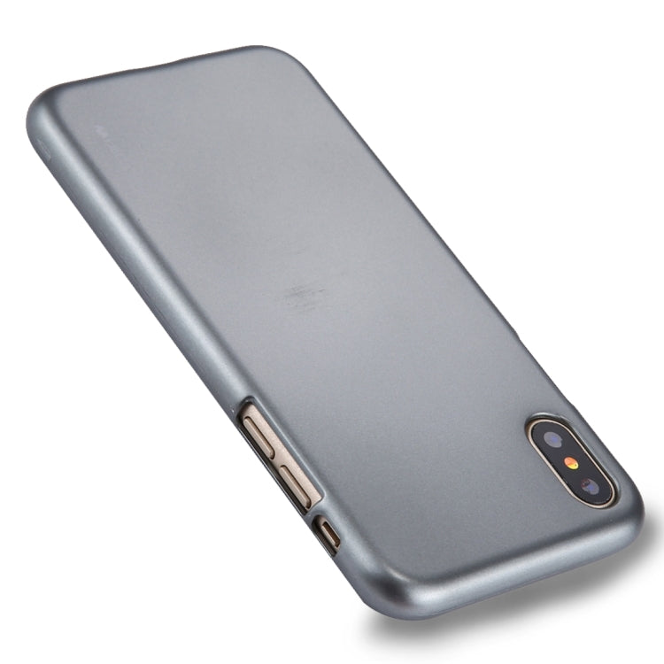 For iPhone X / XS GOOSPERY MERCURY i JELLY Metal and Oil Painting Soft TPU Protective Back Cover Case