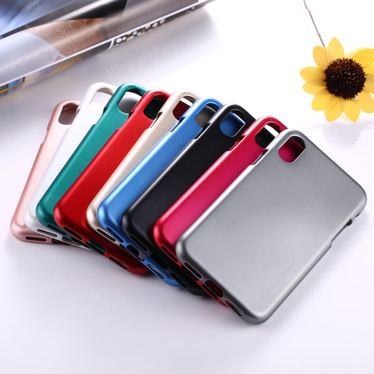 For iPhone X / XS GOOSPERY MERCURY i JELLY Metal and Oil Painting Soft TPU Protective Back Cover Case