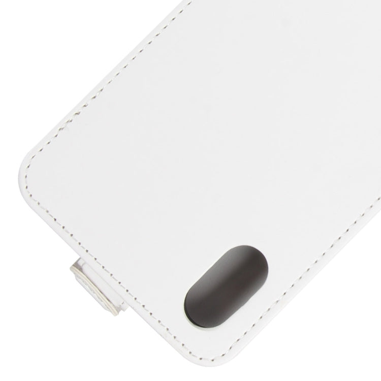 For iPhone X / XS Crazy Horse Texture Vertical Flip Leather Case with Card Slot & Photo Frame