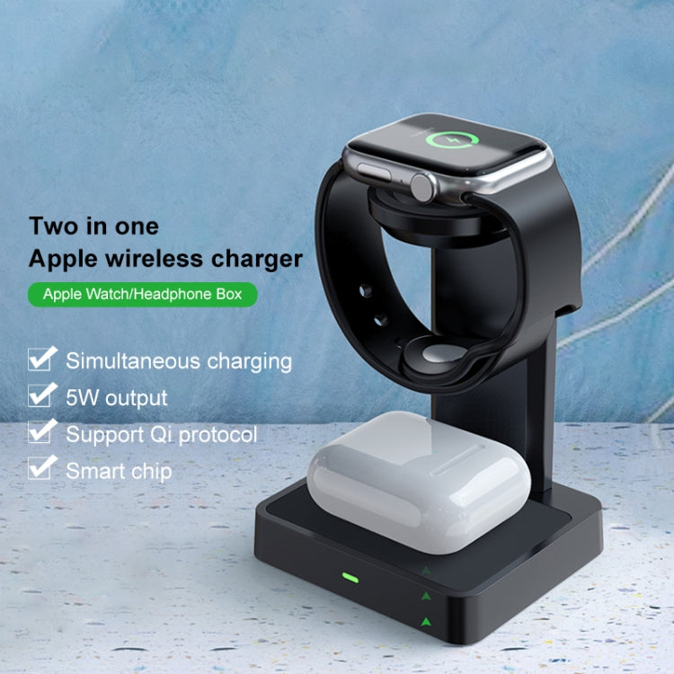 DXL-WA11 2 In 1 Wireless Charger Station for Apple Watch / AirPods