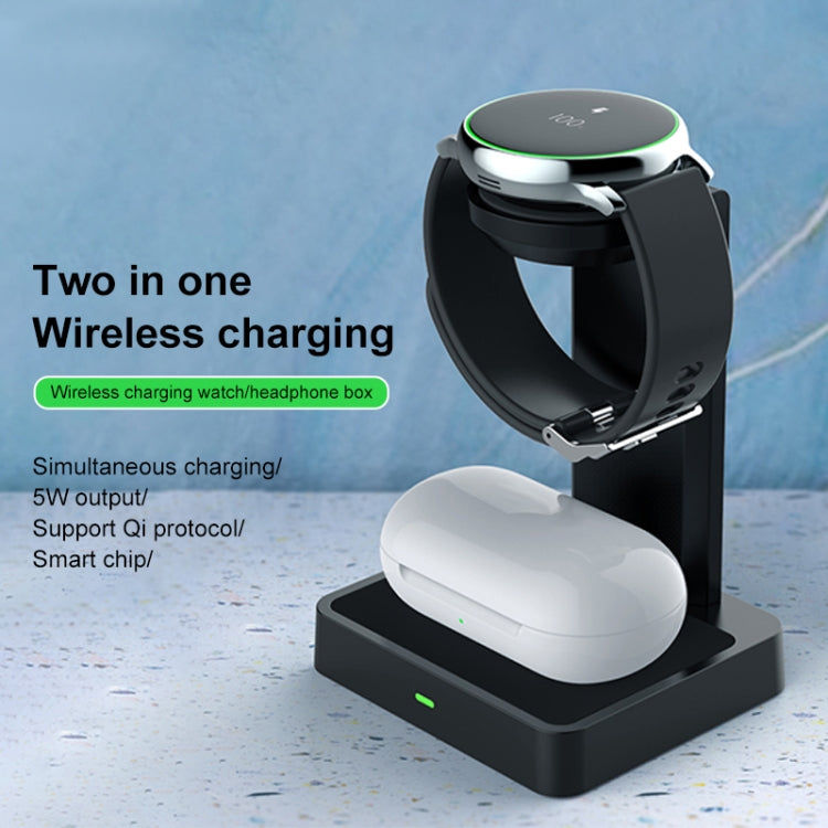 DXL-WA12 2 In 1 Wireless Charger Station for Samsung Watch / Galaxy Buds 2019