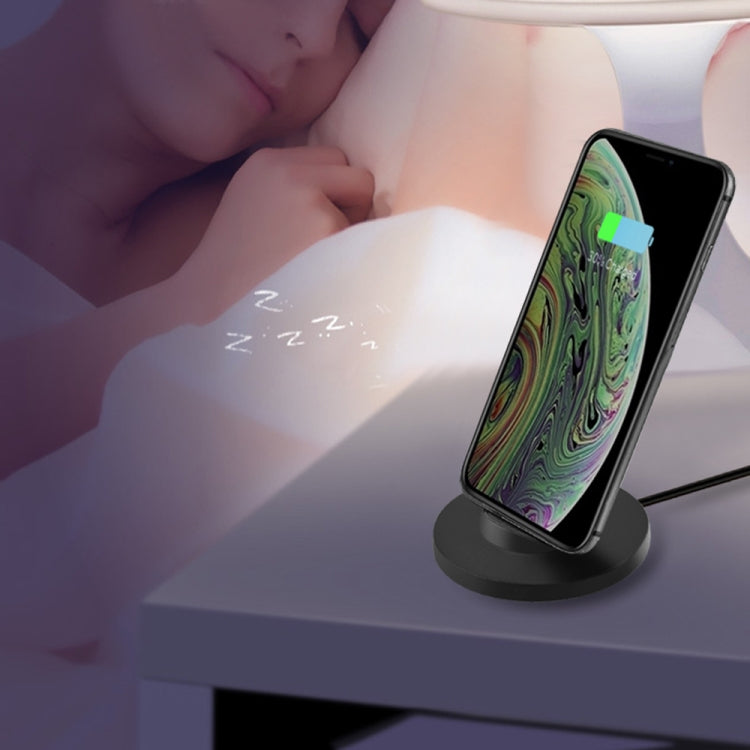 A2 10W Vertical Wireless Charging Charger for iPhone XR / XS Max / Galaxy S9+ / S9 / Huawei Mate 20 Pro and Other QI-enabled Device (Black)
