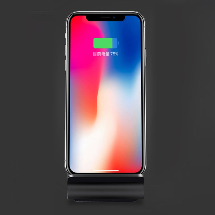 A8 10W Vertical Wireless Charging Charger for iPhone XR / XS Max / Galaxy S9+ / S9 / Huawei Mate 20 Pro and Other QI-enabled Device (Black)