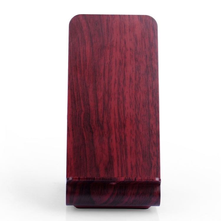 A8 10W Wood Texture Vertical Wireless Charging Charger for iPhone XR / XS Max / Galaxy S9+ / S9 / Huawei Mate 20 Pro and Other QI-enabled Device