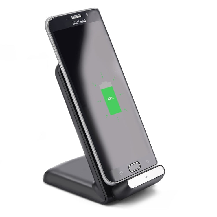 A18 10W QI Vertical Wireless Charging Charger(Black)