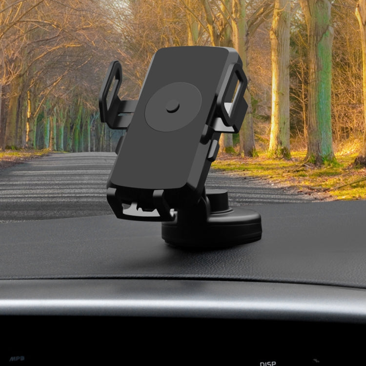 C1 10W Car Wireless Charger for iPhone XR / XS Max / Galaxy S9+ / S9 / Huawei Mate 20 Pro and Other QI-enabled Device(Black)