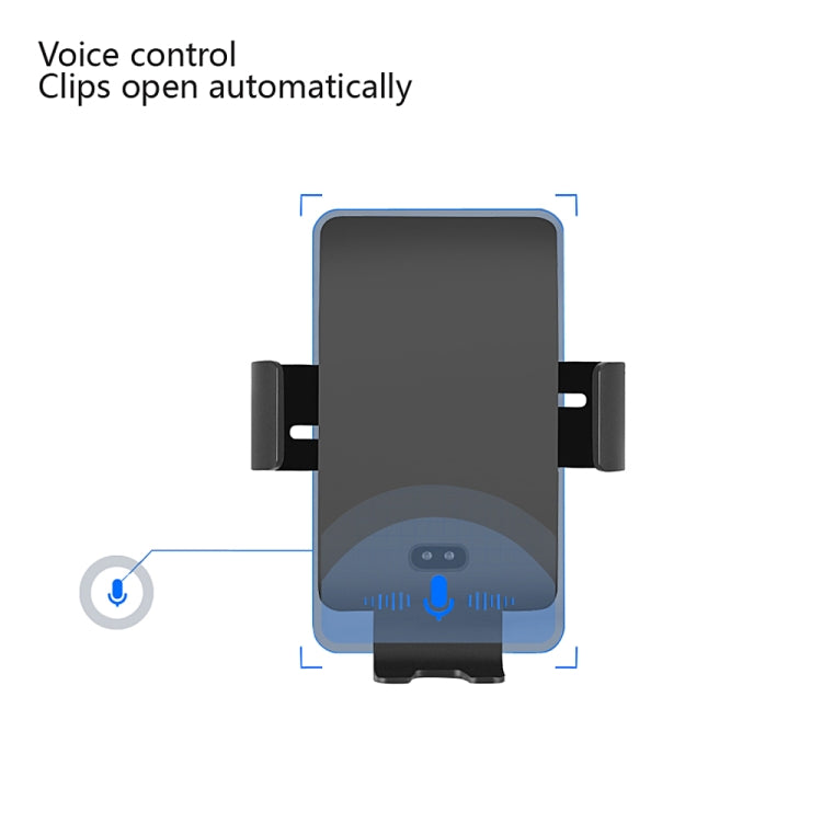 C13 10W Car Wireless Charger for iPhone XR / XS Max / Galaxy S9+ / S9 / Huawei Mate 20 Pro and Other Qi-compatible Phone, Support Voice Control(Black)
