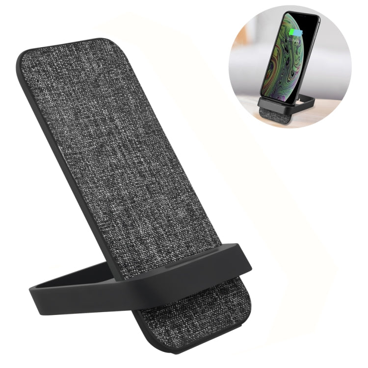 K8 10W Vertical Wireless Charging Charger for iPhone XR / XS Max / Galaxy S9+ / S9 / Huawei Mate 20 Pro and Other QI-enabled Device (Black)