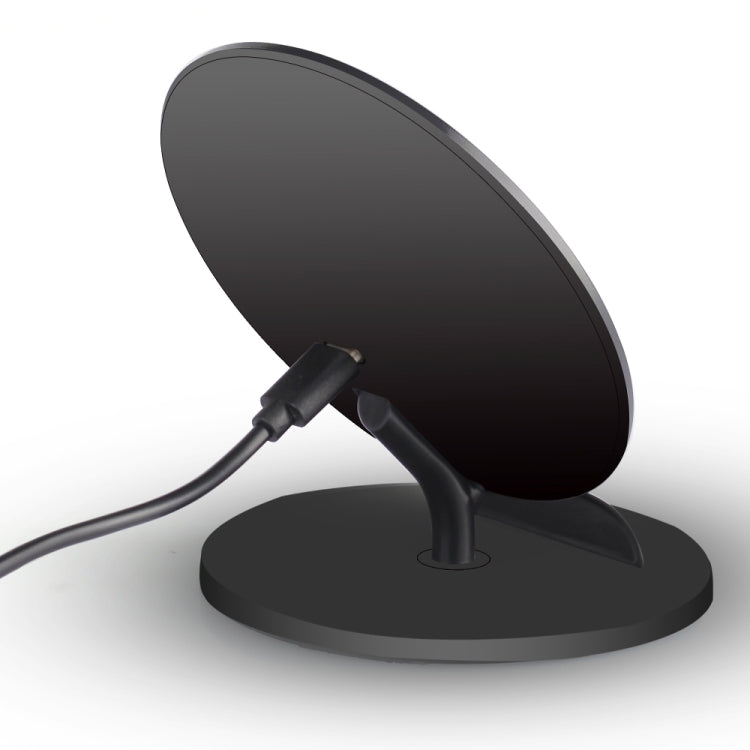 Q8 10W Vertical Wireless Charging Charger for iPhone XR / XS Max / Galaxy S9+ / S9 / Huawei Mate 20 Pro and Other QI-enabled Device (Black)