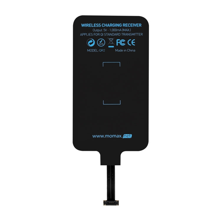 Momax Fast Charging Type-C Qi Standard Fast Charging Wireless Receiver Patch