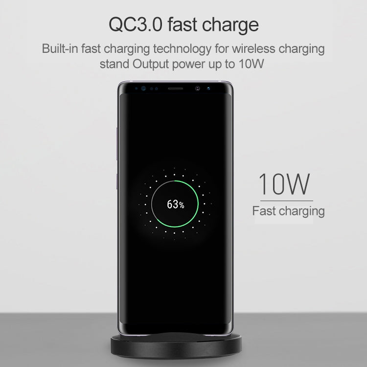 Momax 10W Qi Standard Supportive Design Double Coil Mode Fast Charging Wireless Charger