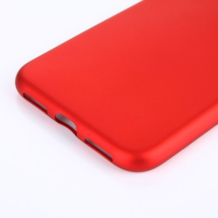 For iPhone X / XS Solid Color Metal Paint TPU Protective Back Cover Case
