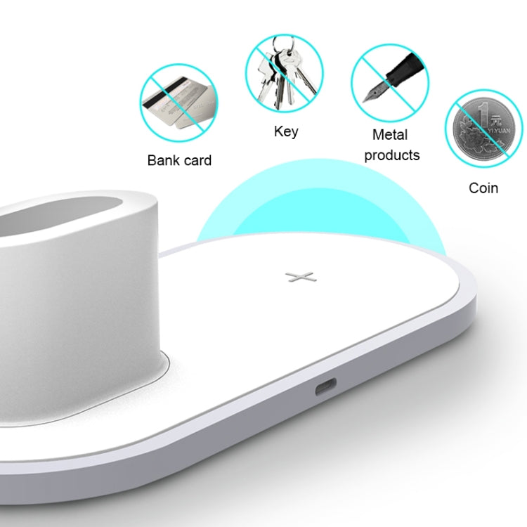 W33 3 in 1 QI Standard Wireless Charger for iPhone & iWatch & AirPods