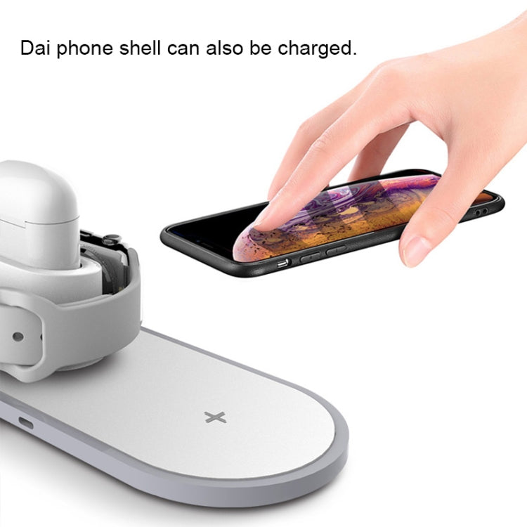 W33 3 in 1 QI Standard Wireless Charger for iPhone & iWatch & AirPods