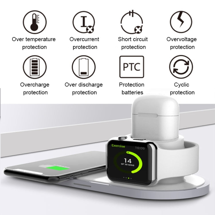 W33 3 in 1 QI Standard Wireless Charger for iPhone & iWatch & AirPods