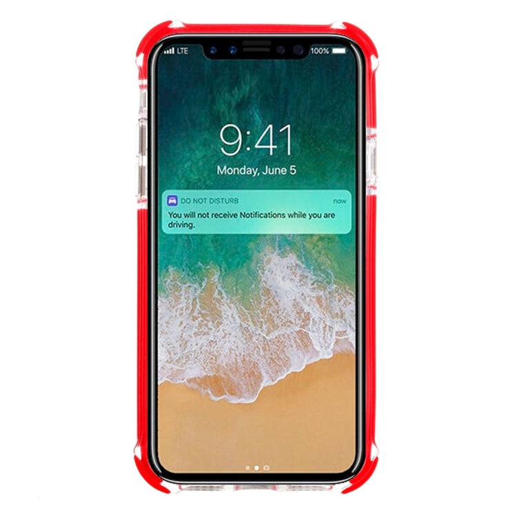 For iPhone X / XS TPU + PC Combination Protective Back Cover Case (Red)