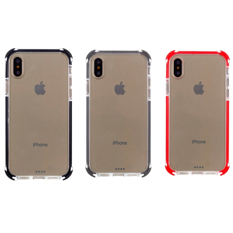 For iPhone X / XS TPU + PC Combination Protective Back Cover Case (Red)