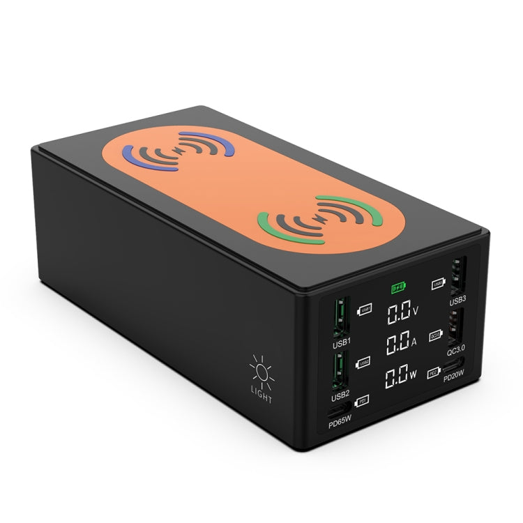 HHW-888W Multi-ports Two-seater Wireless Charger
