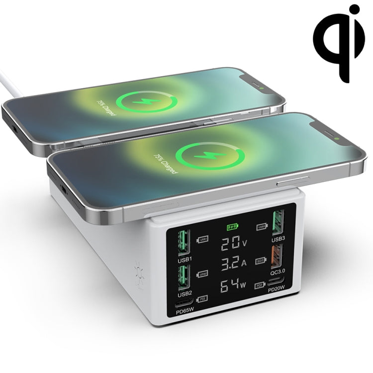 HHW-888W Multi-ports Two-seater Wireless Charger