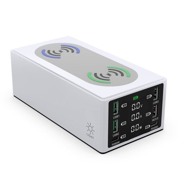 HHW-888W Multi-ports Two-seater Wireless Charger