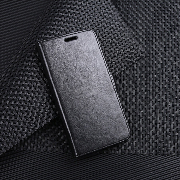 For iPhone X / XS Crazy Horse Texture PU +TPU Horizontal Flip Leather Case with Holder & Card Slots & Wallet & Photo Frame