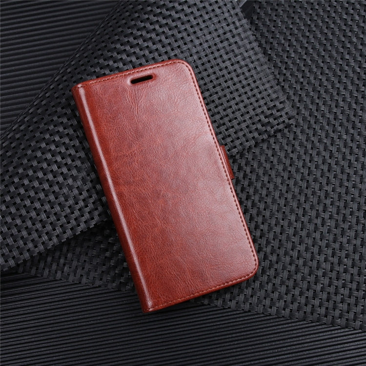 For iPhone X / XS Crazy Horse Texture PU +TPU Horizontal Flip Leather Case with Holder & Card Slots & Wallet & Photo Frame