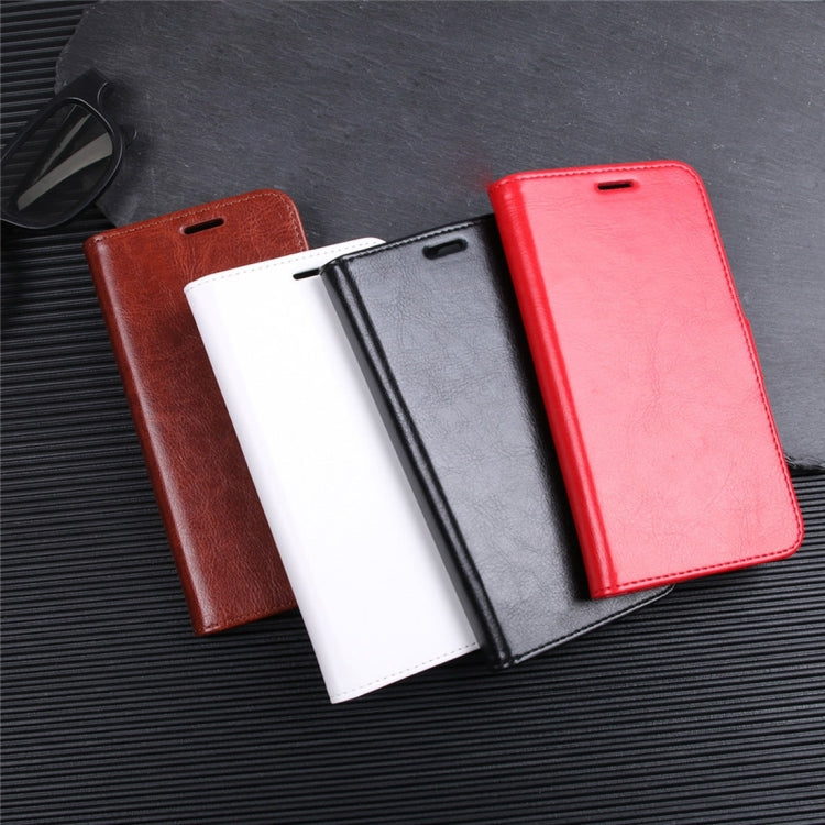 For iPhone X / XS Crazy Horse Texture PU +TPU Horizontal Flip Leather Case with Holder & Card Slots & Wallet & Photo Frame