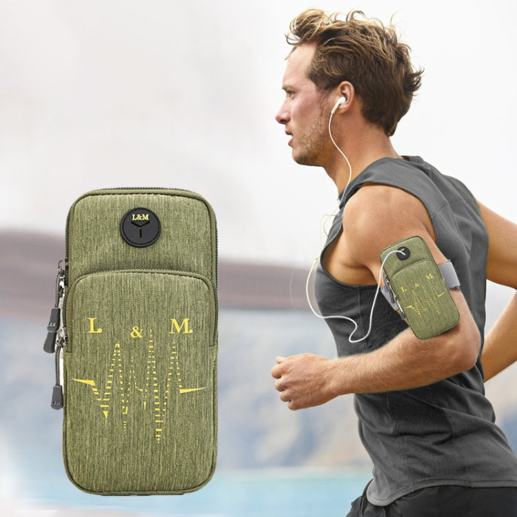 Universal 6.2 inch or Under Phone Zipper Double Bag Multi-functional Sport Arm Case with Earphone Hole, For iPhone, Samsung, Sony, Oneplus, Xiaomi, Huawei, Meizu, Lenovo, ASUS, Cubot, Ulefone, Letv, DOOGEE, Vkworld, and other Smartphones