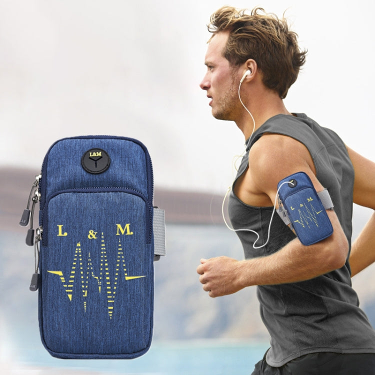Universal 6.2 inch or Under Phone Zipper Double Bag Multi-functional Sport Arm Case with Earphone Hole, For iPhone, Samsung, Sony, Oneplus, Xiaomi, Huawei, Meizu, Lenovo, ASUS, Cubot, Ulefone, Letv, DOOGEE, Vkworld, and other Smartphones