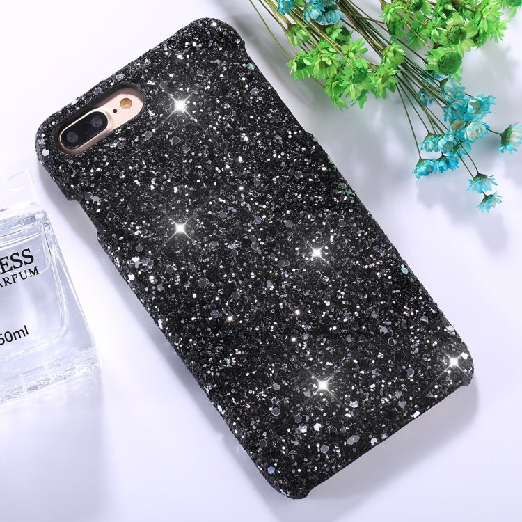 For iPhone 8 Plus & 7 Plus Colorful Sequins Paste Protective Back Cover Case