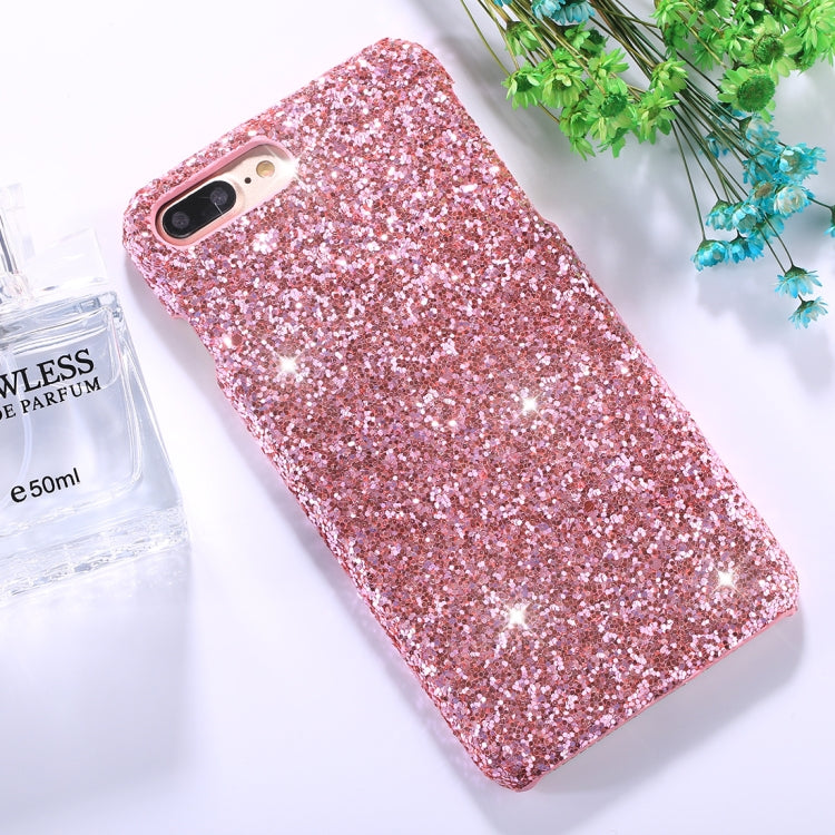 For iPhone 8 Plus & 7 Plus Colorful Sequins Paste Protective Back Cover Case