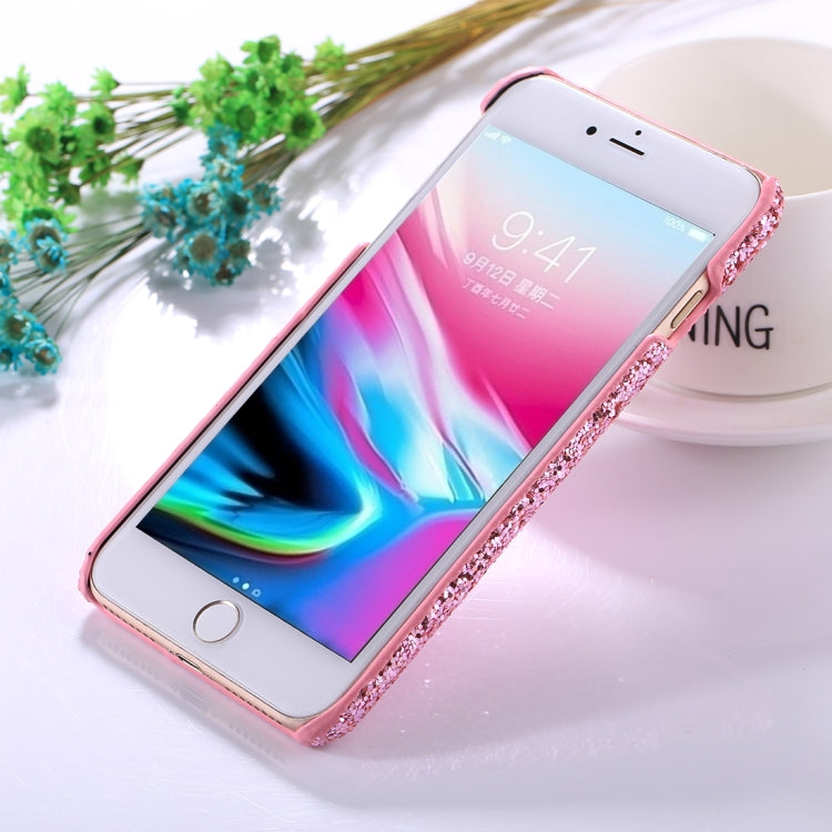 For iPhone 8 Plus & 7 Plus Colorful Sequins Paste Protective Back Cover Case
