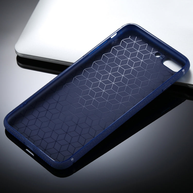 For iPhone 8 Plus &7 Plus Litchi Texture TPU Protective Soft Back Case