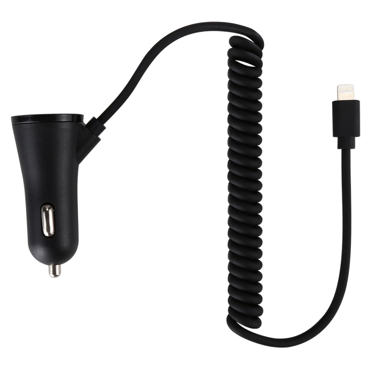3.1A Dual Ports 8 Pin Wired Smart Car Charger, For iPhone X / 8 Plus / 7 Plus / 8 / 7 / 6 Plus / 6s Plus, iPad
