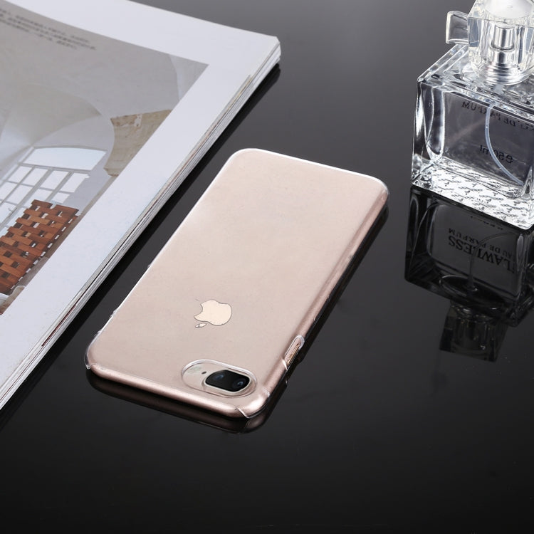 For iPhone 8 Plus & 7 Plus PC Transparent Protective Back Cover Case(Transparent)