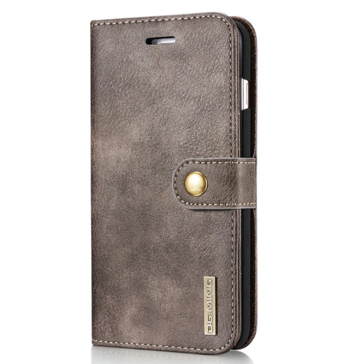 DG.MING for iPhone 8 Plus & iPhone 7 Plus Crazy Horse Texture Horizontal Flip Detachable Magnetic Protective Case with Holder & Card Slots & Wallet