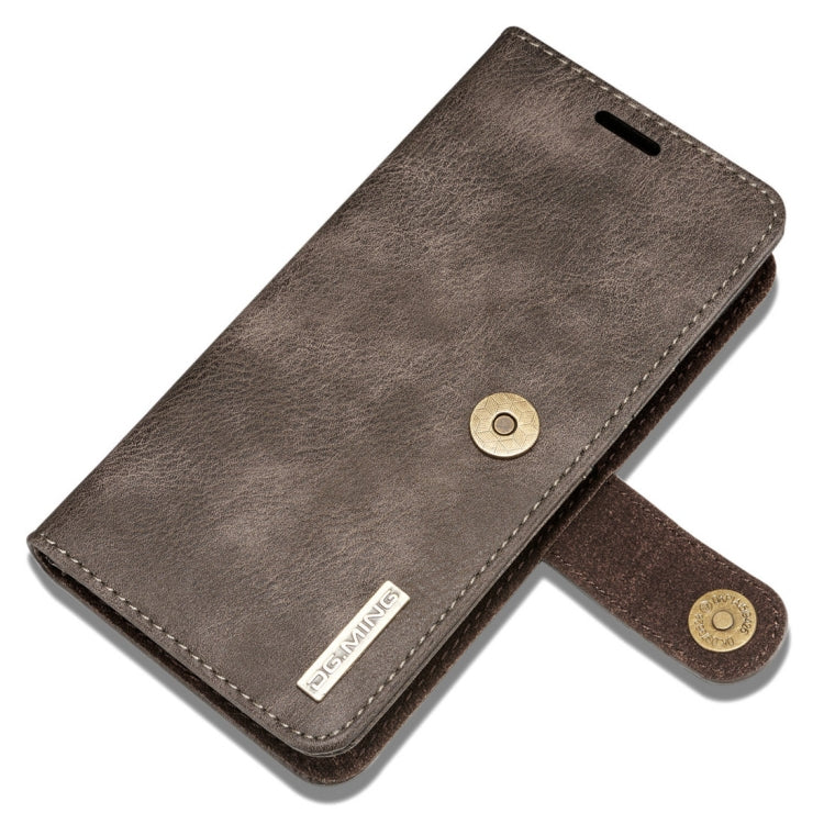 DG.MING for iPhone 8 Plus & iPhone 7 Plus Crazy Horse Texture Horizontal Flip Detachable Magnetic Protective Case with Holder & Card Slots & Wallet