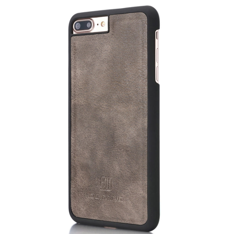 DG.MING for iPhone 8 Plus & iPhone 7 Plus Crazy Horse Texture Horizontal Flip Detachable Magnetic Protective Case with Holder & Card Slots & Wallet