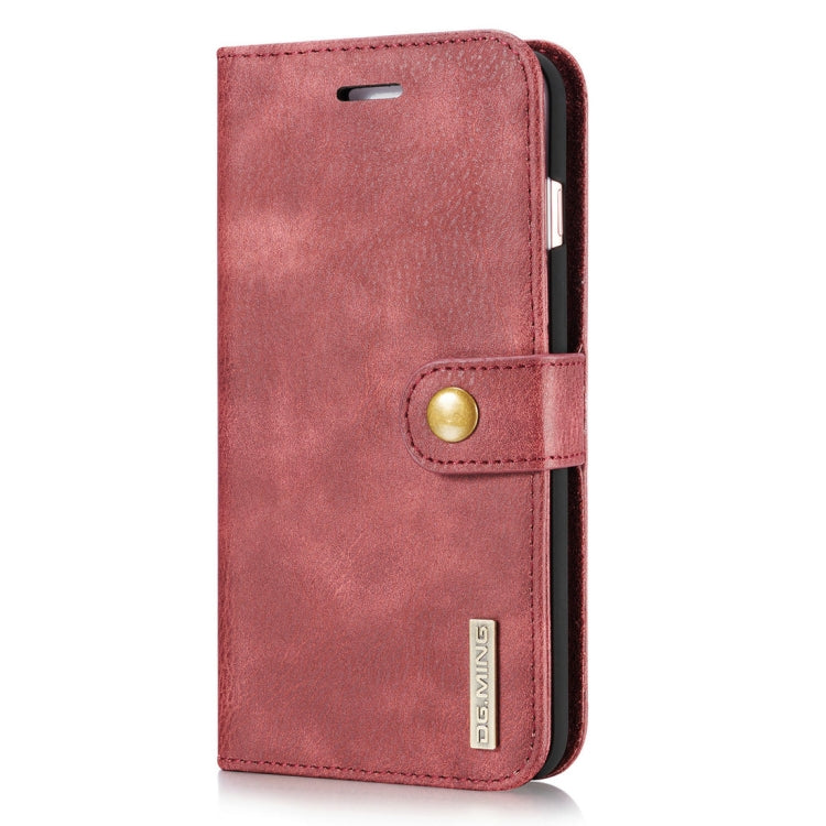 DG.MING for iPhone 8 Plus & iPhone 7 Plus Crazy Horse Texture Horizontal Flip Detachable Magnetic Protective Case with Holder & Card Slots & Wallet
